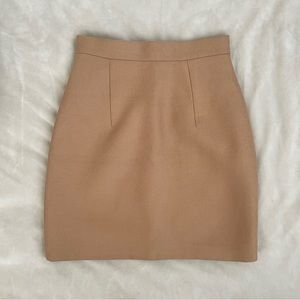 LADO BOKUCHAVA - Cotten Drill Mini Skirt in Camel - Size XS